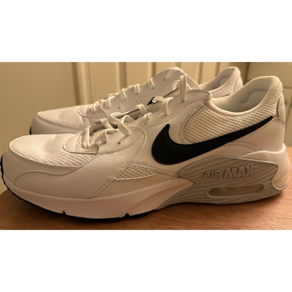 Nike Mens Air Max Excee White/Black-Pure Platinum, Tennis Shoes CD4165-100 US 14 main image 8